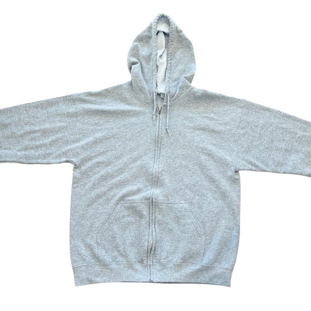 Plain Gray Pullover Hoodie Sweatshirt